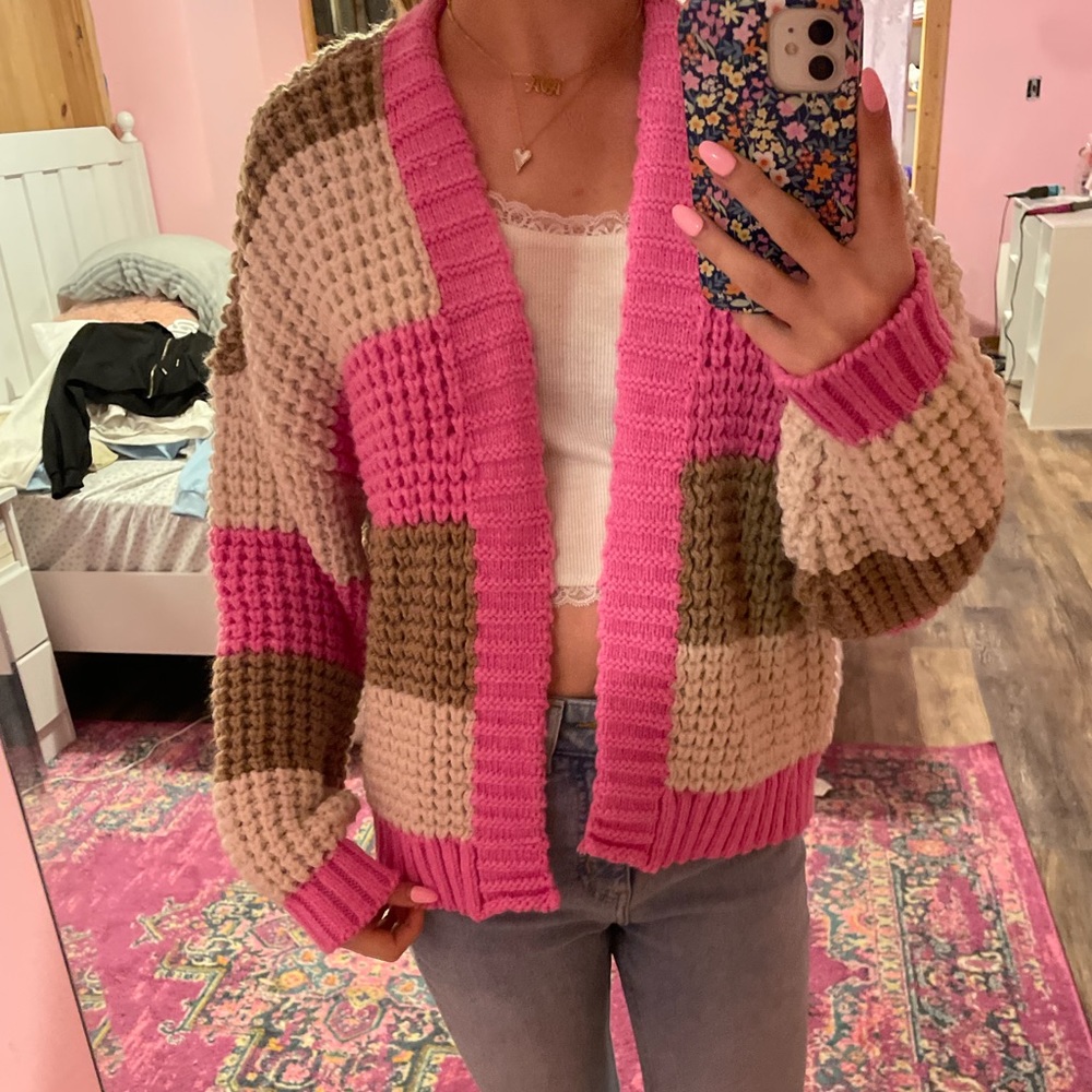 American eagle outfitters colorful knit sweater